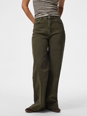 Wide leg Jeans 'PCSELMA' di PIECES in verde