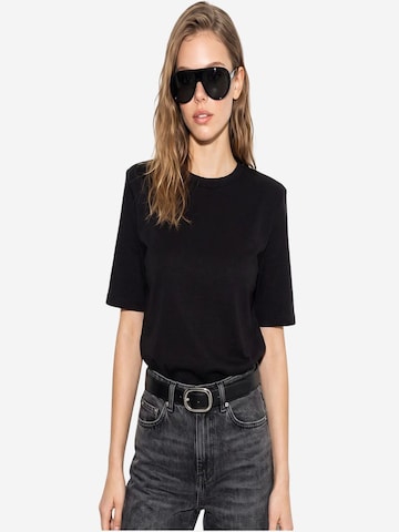 T-shirt 'T-Shirts' Bianco Lucci en noir : devant