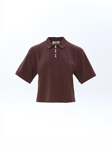 NOWIHT Shirt 'Emma' in Brown: front