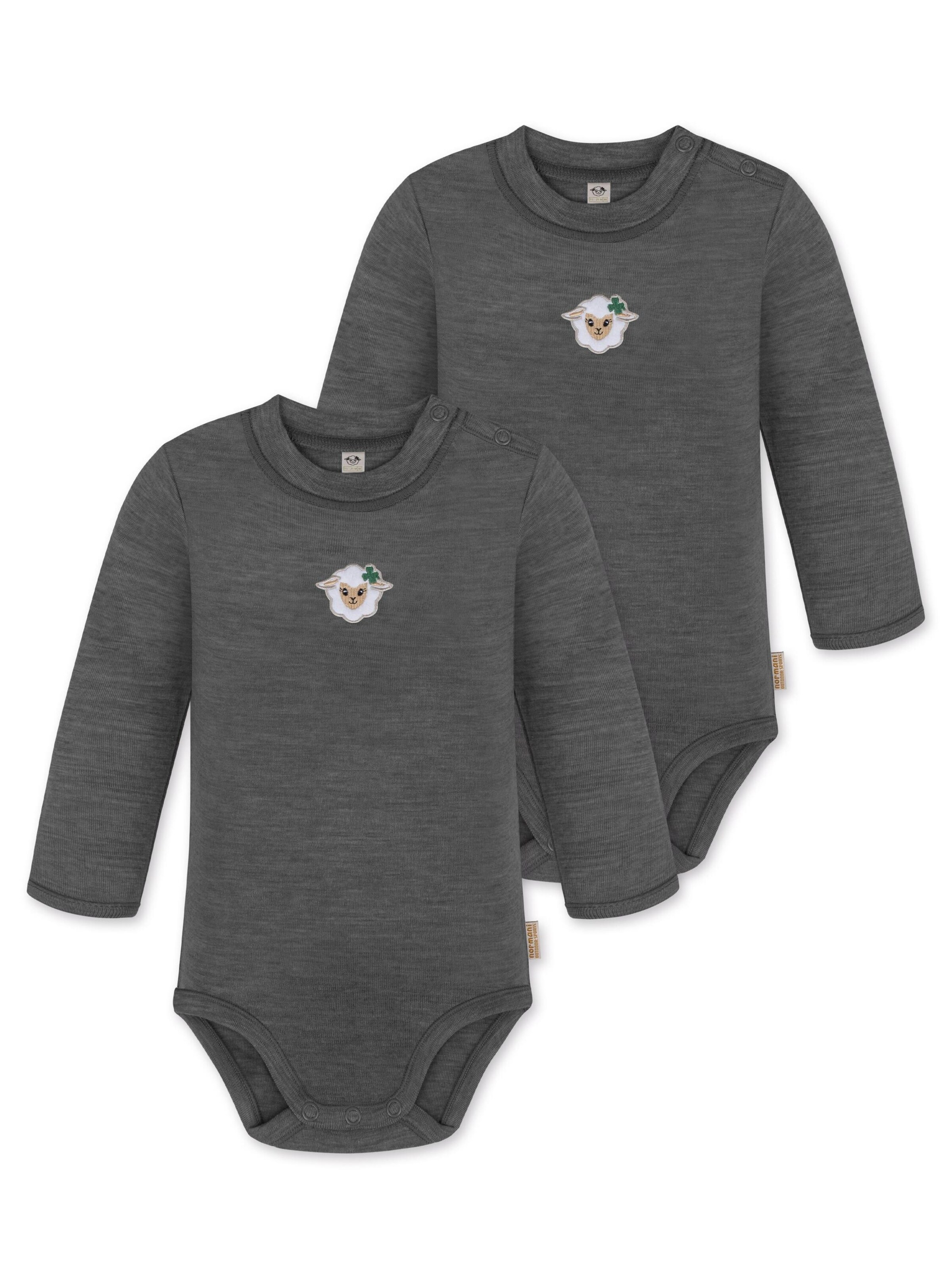 Barboteuse / body 'Tuai' normani en gris : devant