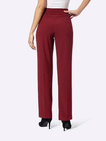 regular Pantaloni con piega frontale di heine in rosso