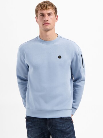 No Excess Sweatshirt in Blauw: voorkant