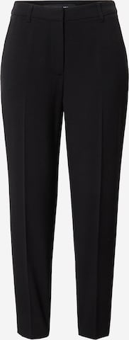 TAIFUN Slim fit Pleated Pants in Black: front