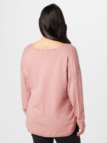 ONLY Carmakoma Sweater in Pink