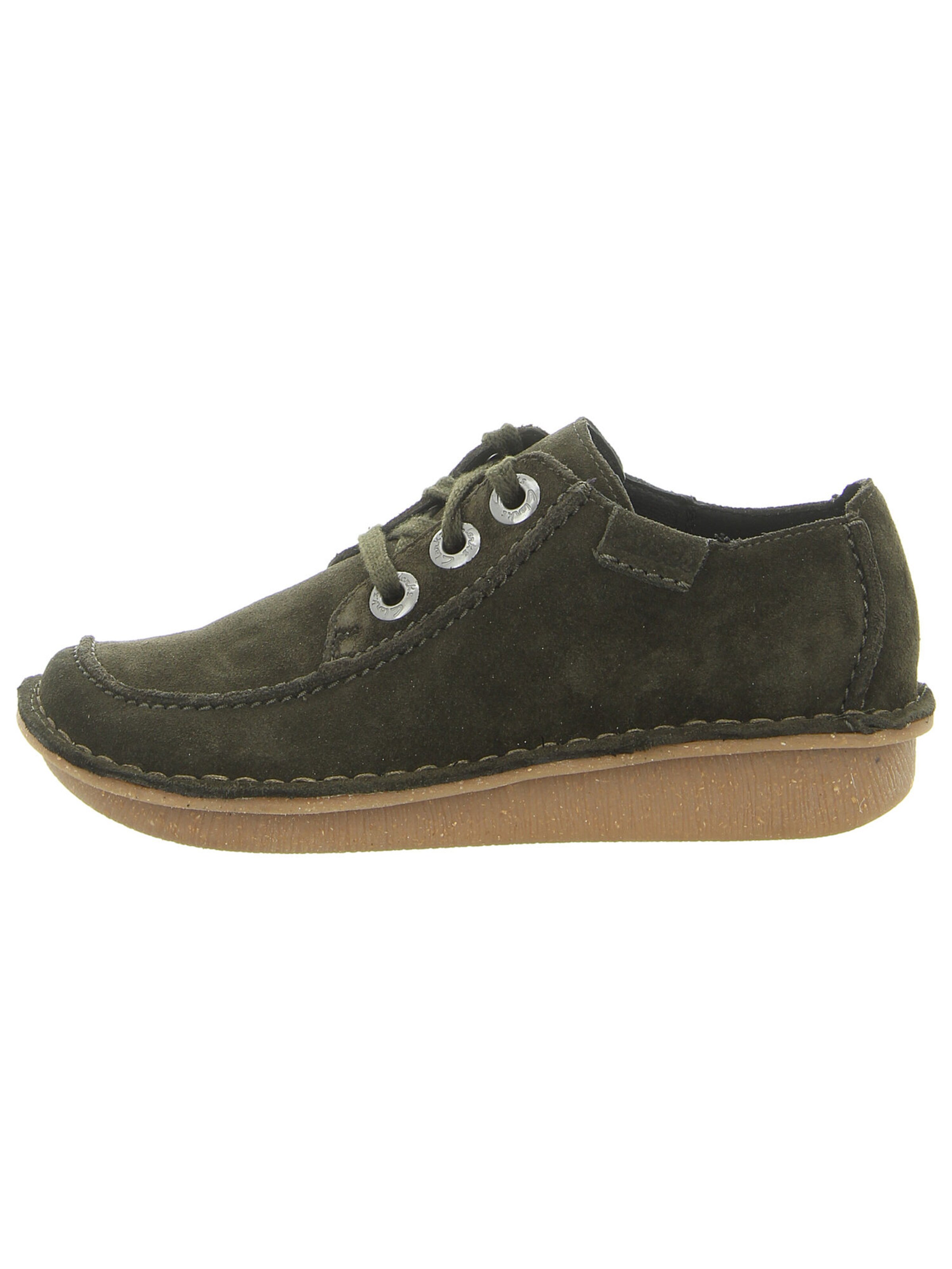 CLARKS Schnürschuh in Grün