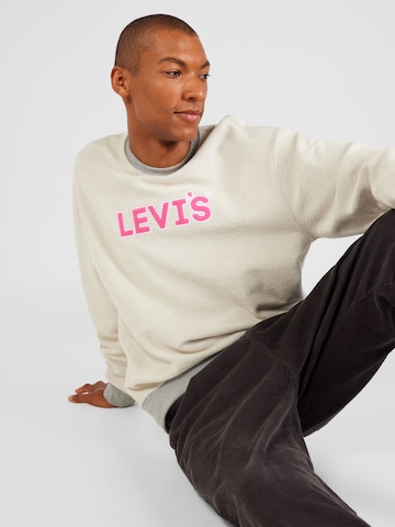 LEVI'S ® Sweatshirt 'Relaxd Graphic Crew' in Beige