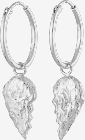 Boucles d'oreilles Haze&Glory en argent : devant