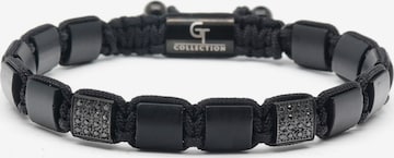 GT Collection Bracelet 'Flat-Bead' in Black: front