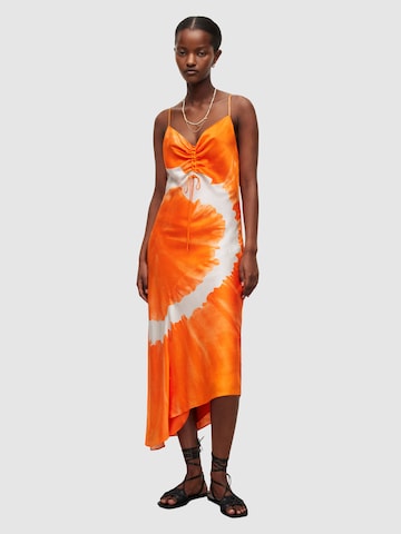 AllSaints Obleka 'ALEXIA MARIANA' | oranžna barva: sprednja stran