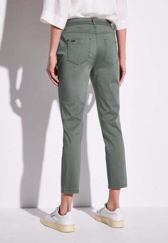 STREET ONE Slimfit Hose in Grün