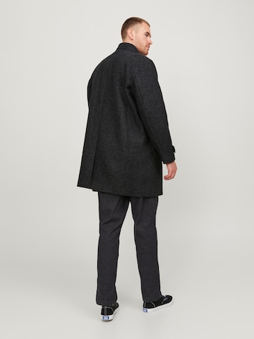 Jack & Jones Plus Демисезонное пальто 'Melton' в Серый
