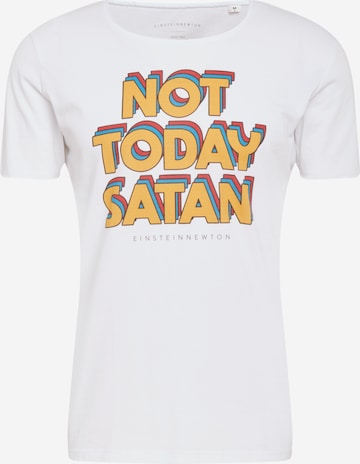 EINSTEIN & NEWTON - Camisa 'Today Satan' em branco: frente