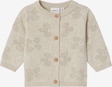 Cardigan NAME IT en beige : devant