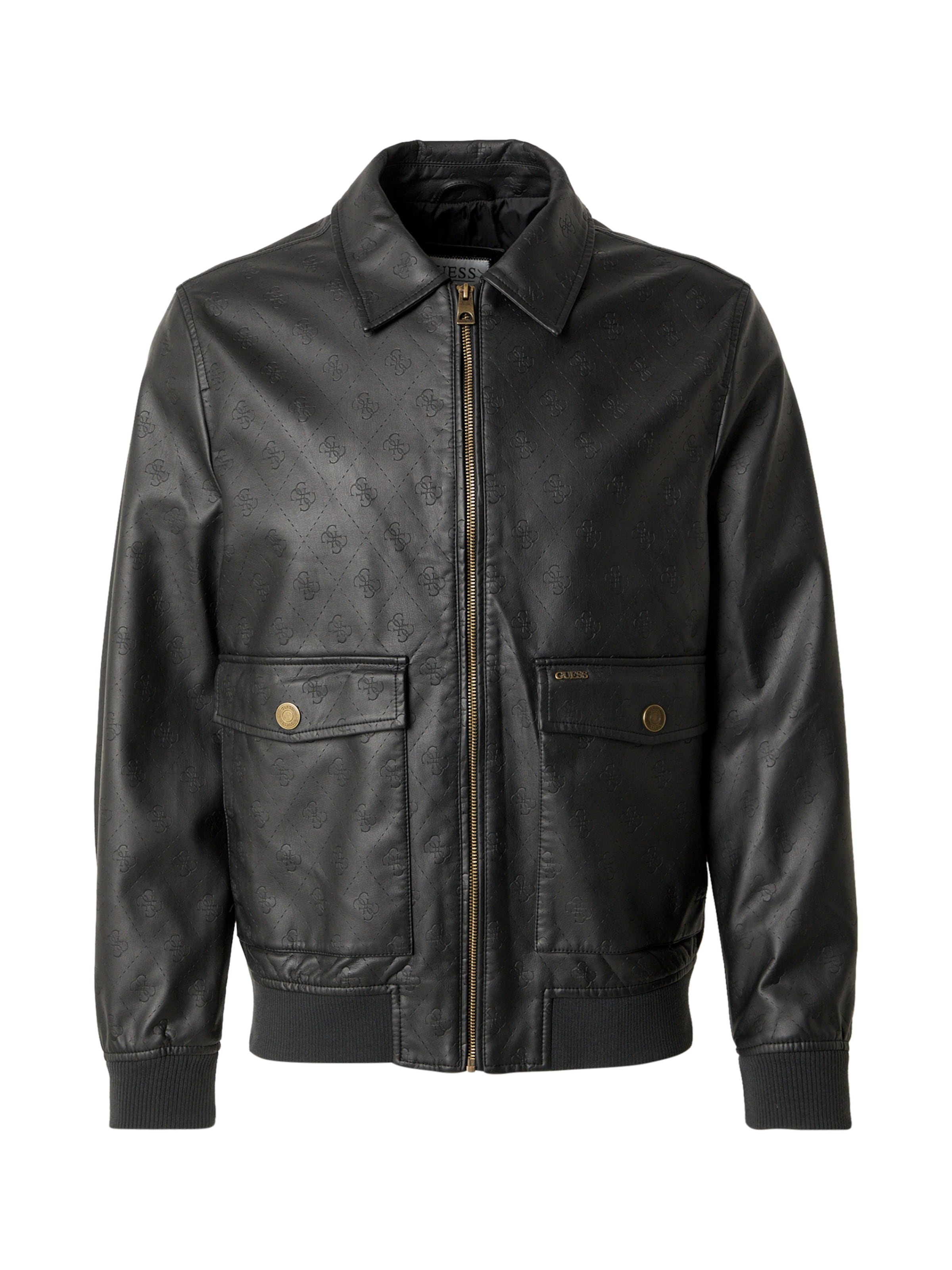 GUESS Преходно яке в черно: отпред