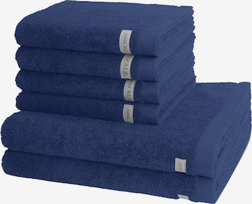 ROSS Handtuch 'Sinfonie' in Blau: Vorderseite