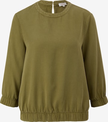 s.Oliver Blouse in Groen: voorkant