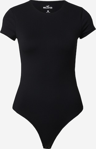 HOLLISTER Shirt bodysuit in Black: front