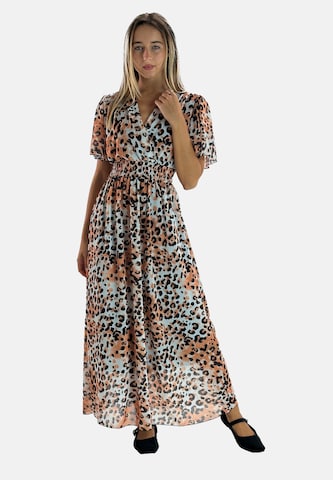 Elara Jurk in Oranje: voorkant