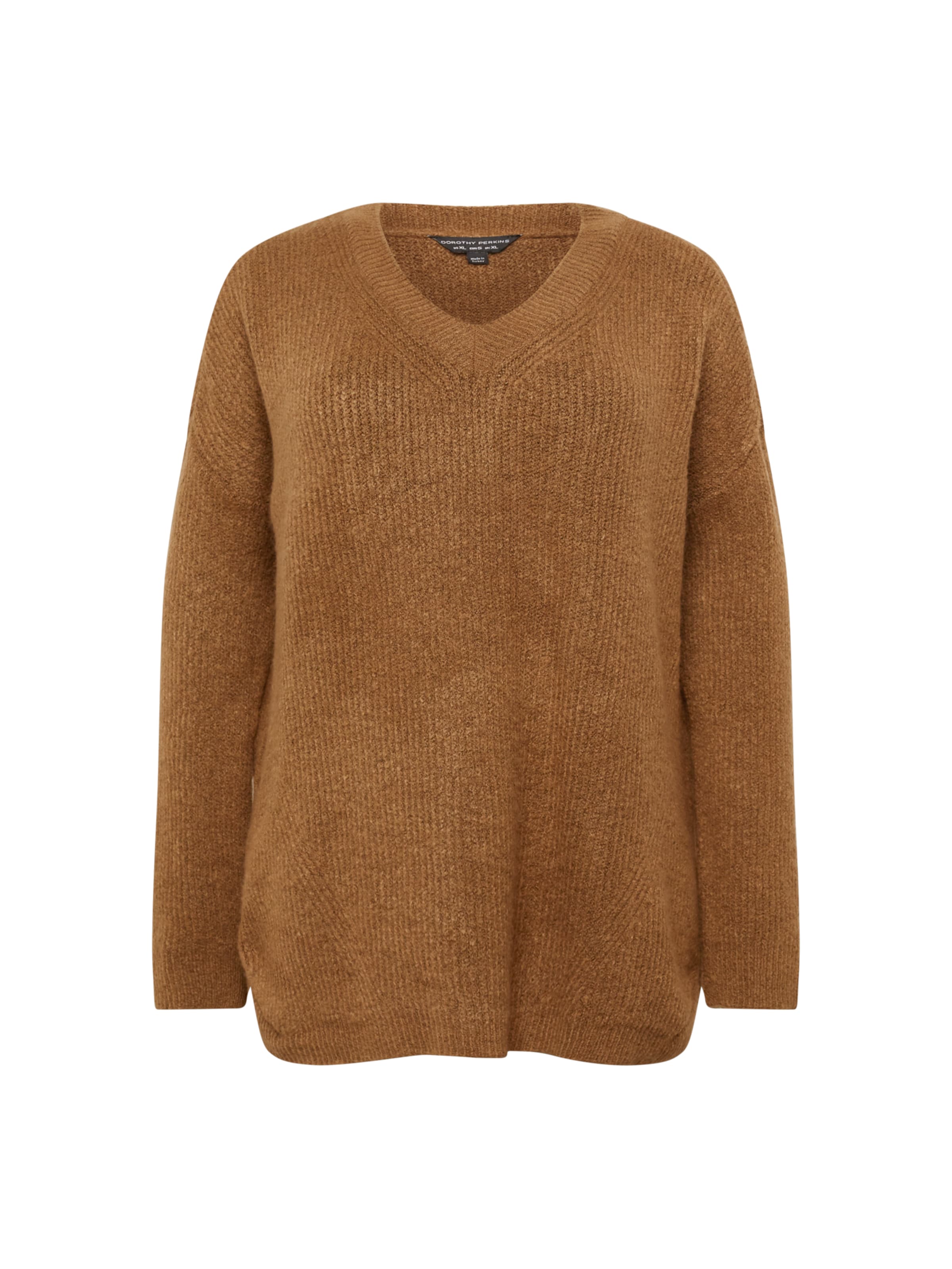 Dorothy Perkins CurveŠiroki pulover - smeđa boja: prednji dio