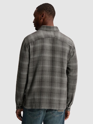 Regular fit Camicia 'Midweight shirt with textured check pattern' di CAST IRON in grigio