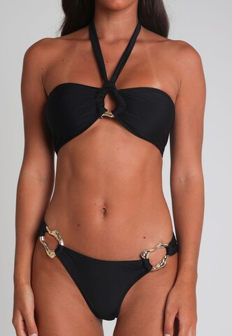 Moda Minx Bikini bottom 'Irregular Hoop' in Black