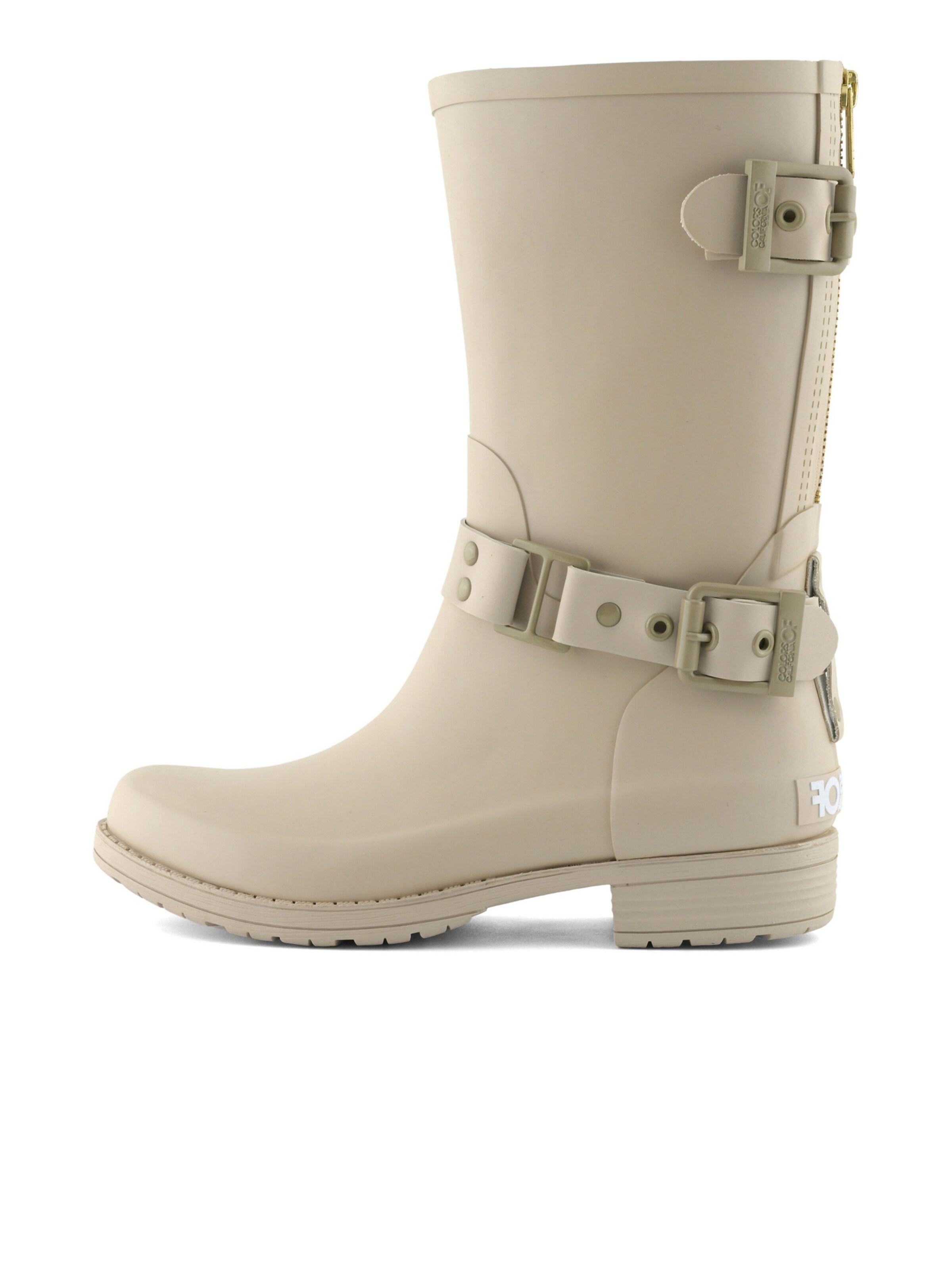 Stivale di gomma 'Wellies' di COLORS OF CALIFORNIA in bianco: lato