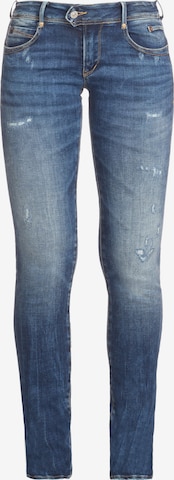 Le Temps Des Cerises Slimfit Jeans 'PULPREG' in Blauw: voorkant