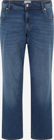 Jack & Jones Plus - Regular Calças de ganga 'Mike' em azul: frente