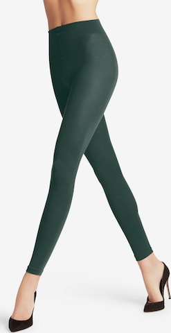FALKE Slimfit Leggings 'Softmerino' in Grün: Vorderseite