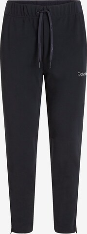 Calvin Klein Sport Tapered Workout Pants in Black: front