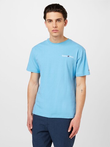 T-Shirt Tommy Jeans en bleu : devant