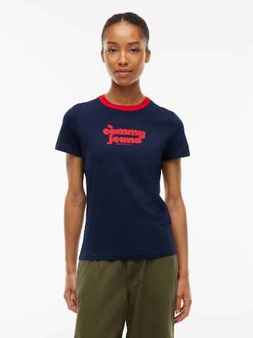 Maglietta di Tommy Jeans in blu: frontale
