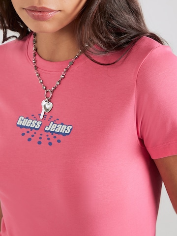 Maglietta di GUESS JEANS in rosa
