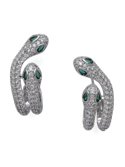 AVANT-GARDE PARIS Boucles d'oreilles en argent, Vue avec produit