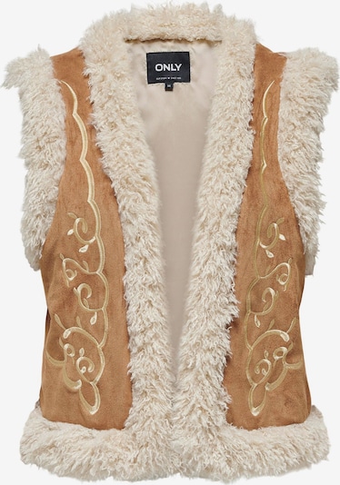 ONLY Weste 'ONLCille' in hellbeige / sepia / gold, Produktansicht