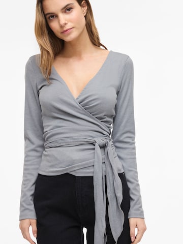 VILA Shirt 'VIGina' in Grey