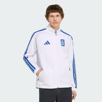 ADIDAS PERFORMANCE Trainingsjack 'Griechenland Anthem' in Wit: voorkant