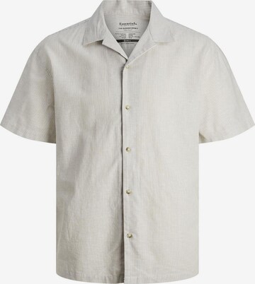 JACK & JONES Button Up Shirt in Grey: front