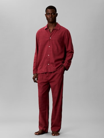 Regular Pyjama long Calvin Klein Underwear en rouge : devant