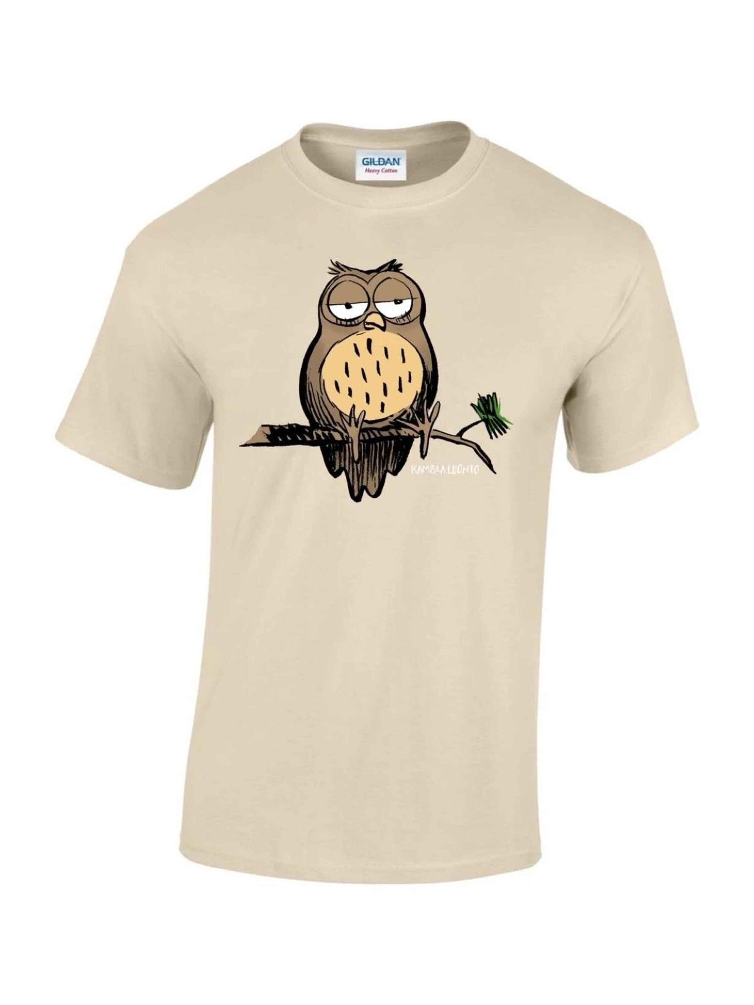 Bad Nature Shirt 'Bad Nature Owl  T-Shirt' in Beige: front