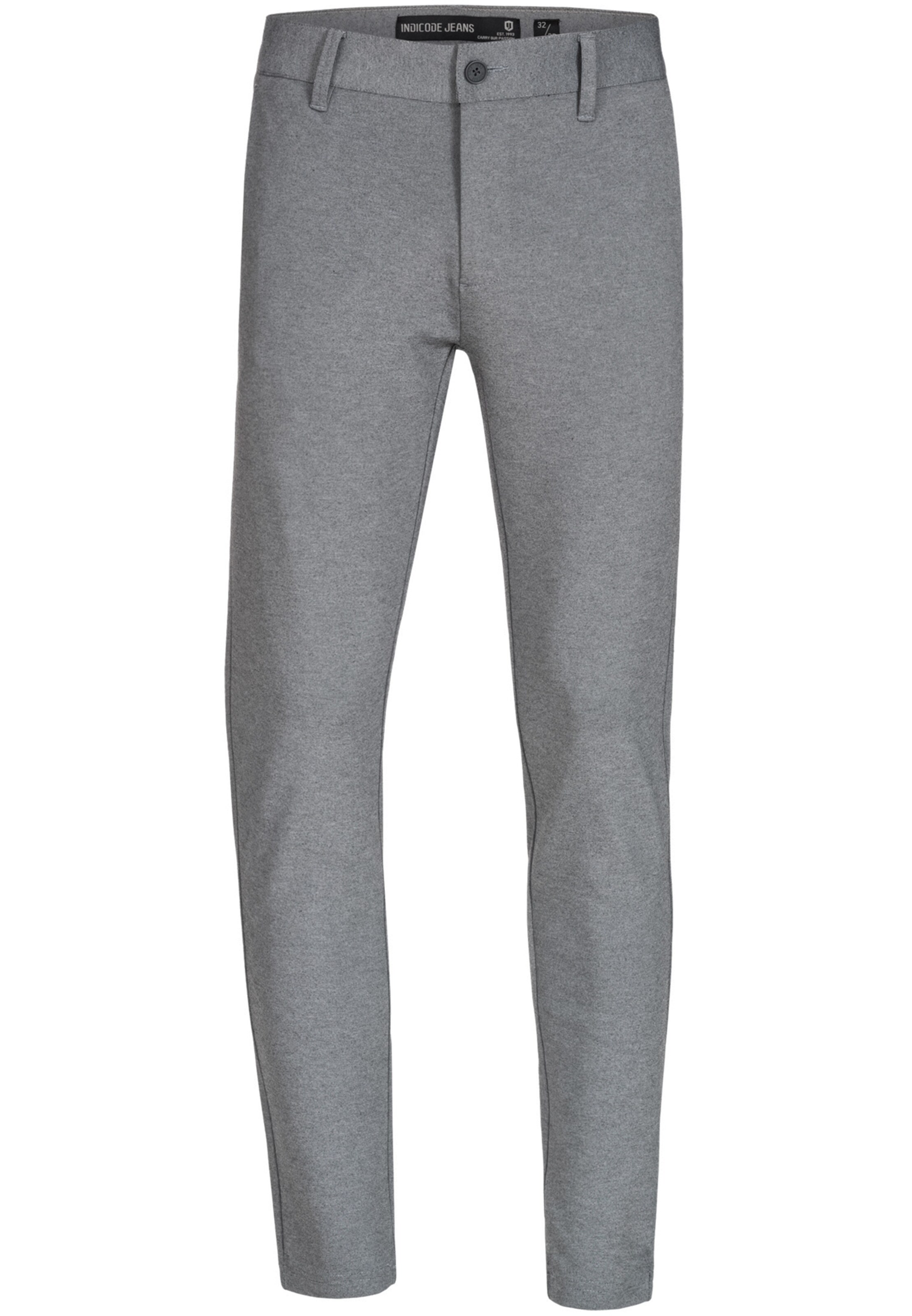 JEFF Chino 'Burch' in Grijs: voorkant