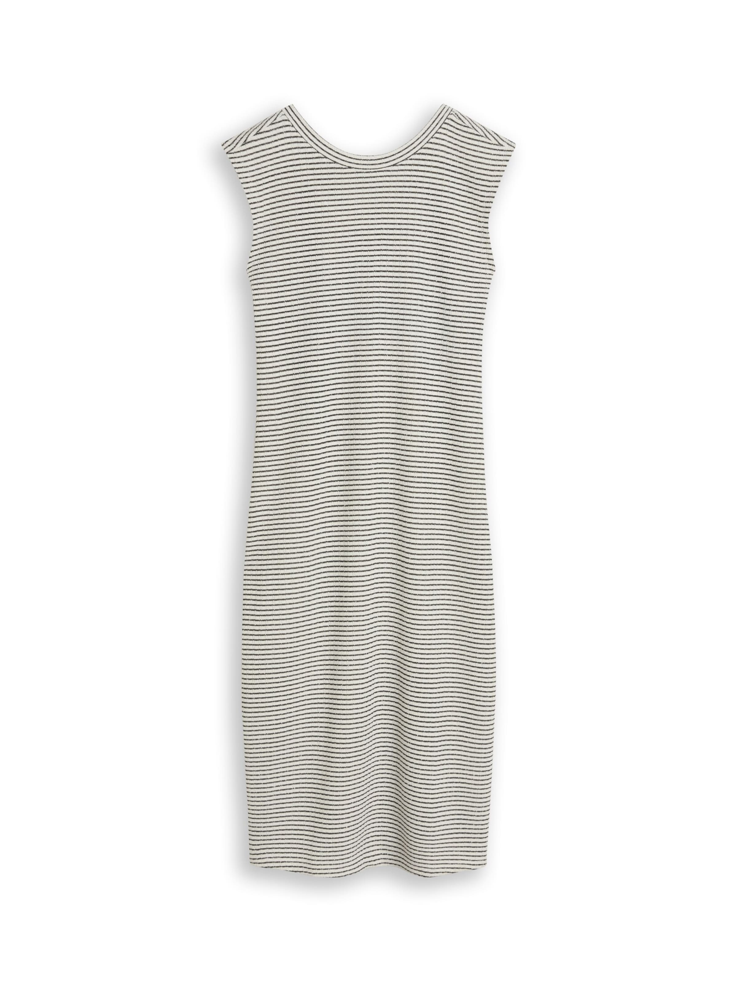 TOM TAILOR DENIM Kleid in Weiß: Vorderseite