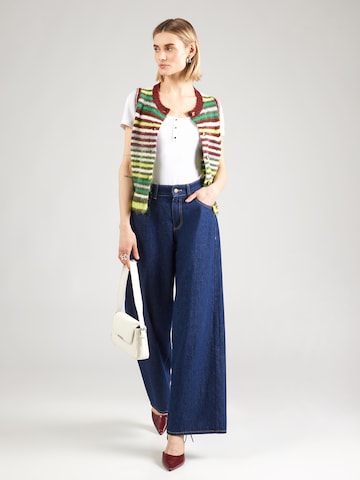 ABOUT YOU Блуза боди 'Valentina' в бяло