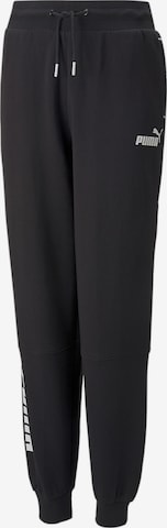 PUMA - Pantalón deportivo en negro: frente