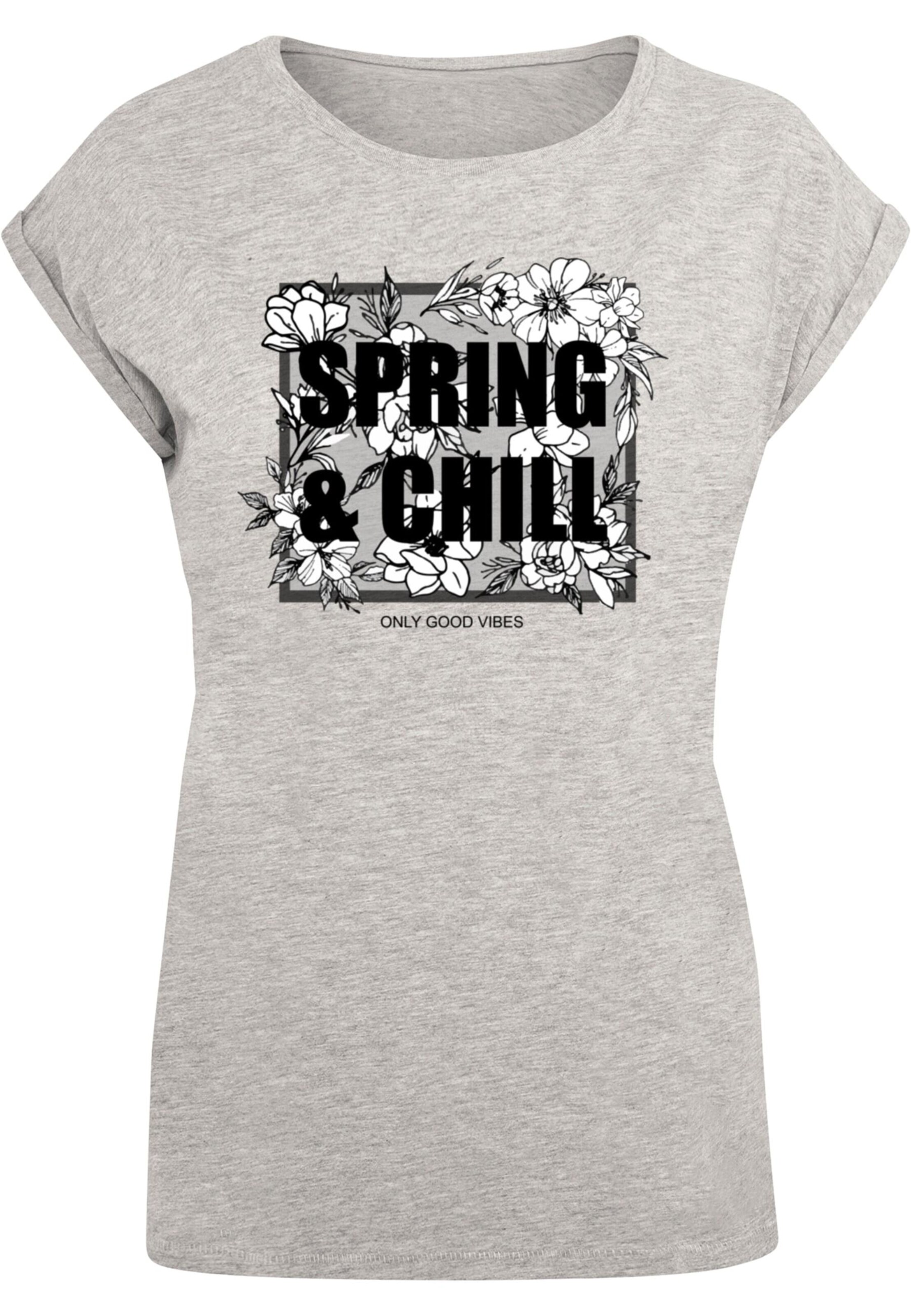 Merchcode Shirt 'Spring And Chill' in Grijs: voorkant
