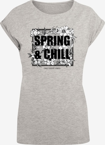 T-shirt 'Spring And Chill' Merchcode en gris : devant