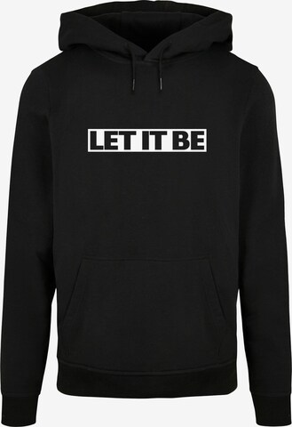 Merchcode Sweatshirt 'Beatles -  Let it be' in Zwart: voorkant