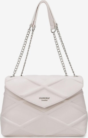 Princely London Schultertasche 'Chaunhi' in Weiß: Vorderseite