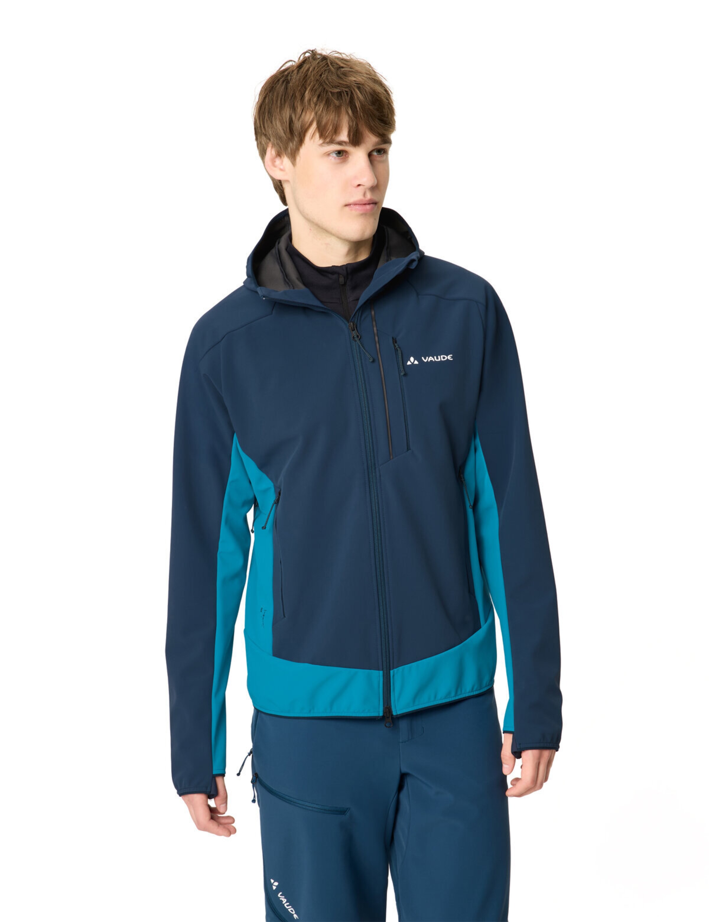 VAUDE Sportjas 'Larice' in Blauw: voorkant