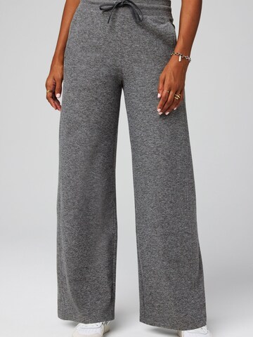 Fabletics Wide leg Sports trousers 'JERSEY WIDE LEG PANT' in Grey: front